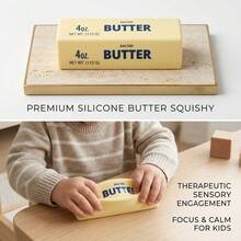 Squishies Taba Squishy Desktop Reliever Gadgets Stress Relief Toys Squezze  Stress-Relieving Toys Unique Adults Taba Squishy Deck Stress Balls Adults Fidgets Birthday Gifts Party Favors For Kids(Butter) - Yellow Butter - 查看 12