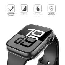 5pcs For Apple Watch Case Compatible With 40/41/42/44/45/46/49Mm, Ultra/Se/11/10/9/8/7/6/5/4 Smartwatch - Hard Pc+Tempered Glass, Anti-Scratch & Anti-Slip, Slim Protective Watch Case For Men & Women (Compatible With For Apple Watch Series) - Clear - View 4