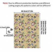 YUANYI 1 Roll Vintage Chinese Style Floral Bird Butterfly Self-Adhesive Wallpaper, 44.5cm/17.5in Wide, Waterproof Oil-Proof Easy Clean Cuttable Peel And Stick Wall Sticker, Suitable For Tea Room Study - Yellow Flower Language - View 2