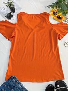 Camiseta de Tirantes para Mujer - Naranja-Rojo - Ver 4