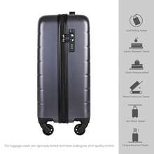 JLY ABS+PC Hard Shell Suitcase With TSA Lock, 20/24/28 Inch Size Options, 360° Spinner Wheels, Telescopic Handle, Textured Travel Luggage - Dark Grey - View 10