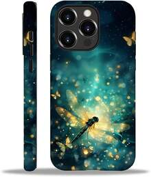 Case For IPhone 16 Pro, Colorful Pineapple Design, Liquid Silicone Case, Impact Resistant, Anti-Scratch, Shockproof - 藍蝴蝶蜻蜓 - 查看 2