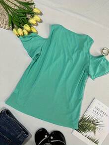 Camiseta de Tirantes para Mujer - verde mineral - Ver 10