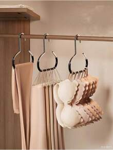 4pcs/1pc: Hat Rack, Tie Clip Rack, Belt Rack, Scarf Rack, Portable Dorm Closet Hooks - Multi-Functional Closet Storage Rack. Suitable For Home, School, Hotel And Travel Scenarios, It Is An Ideal Travel Hanging Rack That Can Be Used To Hang Hats, Ties, Belts, Scarves, Accessories And Other Items, Suitable For Dorm Rooms, Walk-In Closets And Organizing Luggage Before Travel. It Can Keep The Closet Tidy And Convenient For Daily Use. - View 4