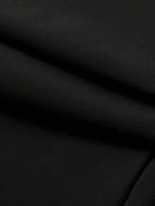 Men's Breathable Quick-Dry Sports Pants, Cool Loose Drawstring Trousers With Zipper Pockets, Casual Exercise Running Pants Black - Black - View 3
