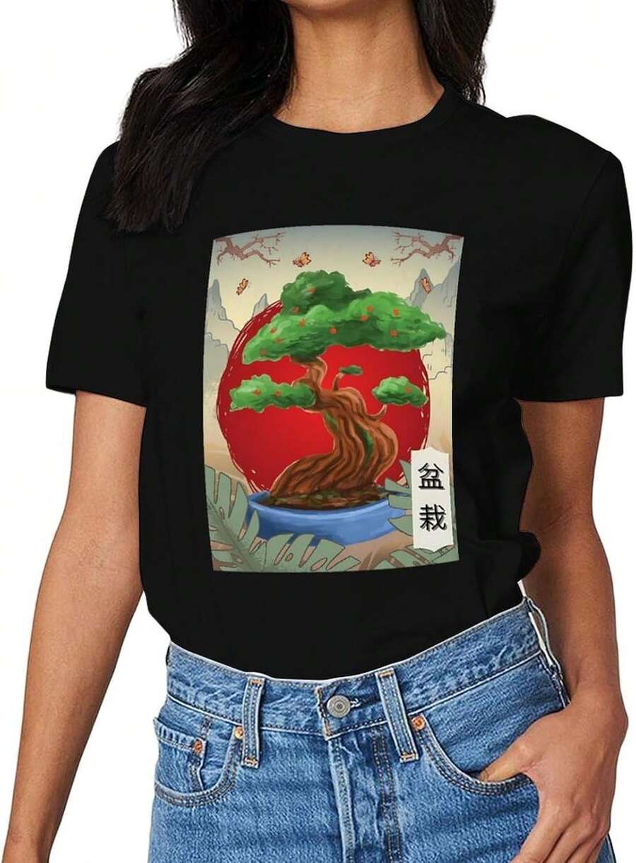 Women T-Shirts - Black - View 1