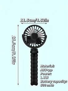 1pc Rechargeable Octopus Shaped Handheld Fan, Suitable For Home, Commute, Outdoor, Cycling, Adults & Kids, Portable Multi-Function With Tripod, Battery Capacity: 500mAh (Tripod Is Fragile, Please Do Not Twist Excessively) - Multicolor - View 11