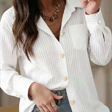 WNS  Camisa elegante de mujer para uso diario, nueva llegada de primavera, serie de prendas de vestir con estilo, camisa de manga larga con cuello elegante, decoración de botón con corazón dorado, cita romántica, Día de San Valentín, camisa de color rojo rosado - Rosa Fucsia - Ver 6