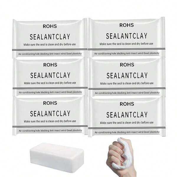 Waterproof Sealing Clay, A Malleable Sealing Clay Wall Repair Putty, Used For Filling Waterproof Sealant Holes In Walls, Air Conditioning Pipes, And Drainage Pipes. 10-Pack