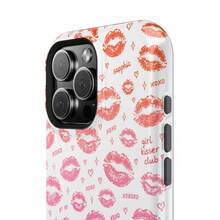 24h Shipping From DE Apple 17 16 15 Pro Max Plus Kiss Pattern Phone Case |   Lipstick Kiss Pattern Magnetic Shockproof Case 23 24 25 26 - 白色 - 查看 5