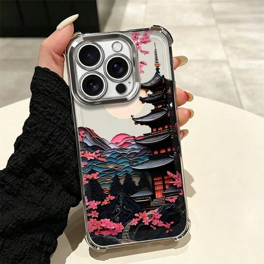 Cherry Blossom Modern Design Cell Phone Case With Full Drop And Scratch Protection, Suitable For Multiple Mobile Models Such As Galaxy A Series Up To 17 Pro Max Including Mini, Plus, Pro, Pro Max And 16e, Galaxy A And S Series With A03, A04, A04e, A05, A06, A12, A15, A22, A32, A34, A35, A54, A55, S23, S24 Ultra, Moto G52, G54, G84, Poco C40, C65, M5s, M6 Pro 4G, X5, X6, X6 Pro And 9A, A3, Note 11 4G, Comfortable And Durable Case Ideal For Everyday Personal Use - YS - 查看 1