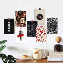 20pcs Vintage Style Wall Decor Set, Suitable For Bedroom And Living Room Wall Decoration, Includes Vintage Style Small Posters, Postcards And More - A - View 4