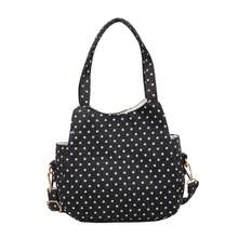 Bolso de cuero genuino para mujer, elegante bolso de mano y de hombro para oficina, citas y fiestas. Versátil, elegante, bolso de hombro a la moda con lunares estilo coreano para mujer, único, casual, de gran capacidad, para ir al trabajo, bolso cruzado de alta gama. - azul claro - Ver 7