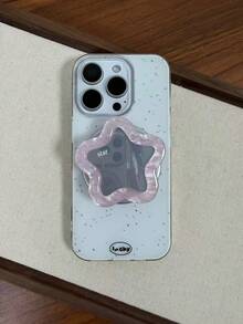 Star-Shaped Mirror Magnetic Phone Holder, With Magnetic Ring, Multifunctional Desktop Stand, Slouchy Portable Bracket - Multicolor - View 11