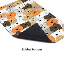 1pc, Home Decor, Dog Pattern Print, Diatom Mud Rug, Easy To Clean, 3D Print Rectangular, Suitable For Doorway, Living Room, Kitchen, Bedroom, Hallway, Bathroom, Laundry Room - Polyester Rug, Suitable For Indoor And Outdoor Home Decor - Multicolor - View 9