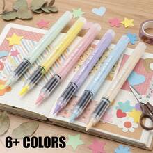 Holiday Greeting Card Postcard Glue Pen, Direct Liquid Quick-Dry Dot Glue Pen For Scrapbooking, Multi-Functional Portable Liquid Student DIY Card Handmade Pen-Style Glue - Multicolor - View 7