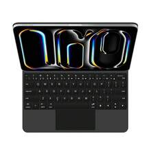 Bao da kiêm bàn phím cho iPad Pro 11"/13" M5 M4 2025/2024, các dòng A2836 A2837 A3006 A3357 A3358 A3359 A3007 A3360, bao da kiêm bàn phím cảm ứng đa điểm không dây từ tính thông minh có đèn nền. - Xem 37