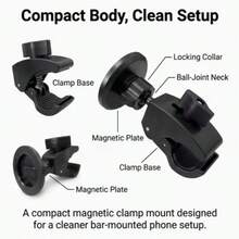 Soporte Magnético de Anillo para Teléfono/Tableta de Escritorio & Coche - Negro - Ver 4