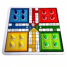 LUDO Classic Dice Game, Suitable For 2-4 People Travel, Game Board Can Be Used As Mouse Pad, Educational Tabletop Game, Parent-Child Interaction Classic Flying Chess, Interactive Board Game, Suitable For Family Christmas, Halloween Game Night, Home And Outdoor Picnic Essential - Multicolor - View 3