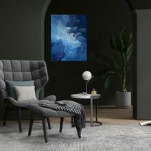 1 Pieza de Pintura al Óleo Abstracta Hecha a Mano sobre Lienzo - Pinceladas Gruesas y Texturizadas, Ideal para Decoración del Hogar, Textura Abstracta Moderna con Capas Dinámicas, Obra de Arte Única para Decoración de Oficina o Hogar - Enmarcado - Ver 2