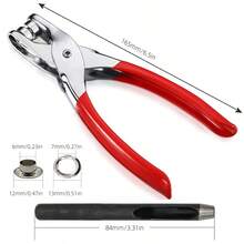 802PCS Portable Home Eyelet Tool Kit, 6mm/0.24 Inch With Handheld Eyelet Pliers - Clothing And Shoe Repair, Suitable For Leather, Fabric And Canvas - Ideal Choice For Crafters And Hobbyists - 802 PCS - View 5