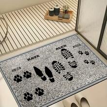 1pc, Home Decor, Parent-Child Family Style Pattern Print, Diatom Mud Carpet, Easy To Clean, 3D Print Rectangular, Suitable For Entrance, Living Room, Kitchen, Bedroom, Hallway, Bathroom, Laundry Room - Polyester Carpet, Suitable For Indoor And Outdoor Home Decor - Multicolor - View 2