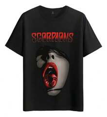 Muscle Freaks Scorpions Rock Style T-Shirt - Loose And Comfortable - White - View 6