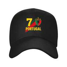 24-Hour Delivery From DE/FR/ES/IT | "7 Portugal" Sport Cap With Star & Stripe Visor – , Ideal For Outdoor Travel & Baseball Activities - A - 查看 5