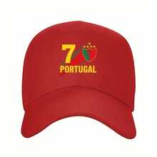 24-Hour Delivery From DE/FR/ES/IT | "7 Portugal" Sport Cap With Star & Stripe Visor – , Ideal For Outdoor Travel & Baseball Activities - A - 查看 11