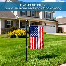 Garden Flag 12x18 Inch (30x45cm) Double Sided Vertical Outdoor Decor - Red White Blue Burlap Flowers Flag With One Nation Under God For Independence Day, Memorial Day, Veterans Day, 4th Of July, Labor Day Holiday Yard Decoration, All Weather Durable - Multicolor - View 10