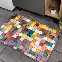 1pc, Home Decor, Puppy Pattern Print, Diatom Mud Mat, Easy To Clean, 3D Print Rectangular, Suitable For Entrance, Living Room, Kitchen, Bedroom, Hallway, Bathroom, Laundry Room - Polyester Mat, Suitable For Indoor And Outdoor Home Decor - Multicolor - View 7