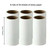 Rodillo quitapelusas plegable mini de 4 piezas, funda antipolvo portátil de 180°, esencial para el hogar, viajes, oficina y eliminación de pelo en la ropa. - Multicolor - Ver 4