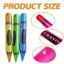 1pc/2pcs/4pcs/6pcs 21.65 Inch Giant Inflatable Crayon Balloons, Back To School Balloon Decorations, Party Supplies And Gifts, Suitable For Event Party Supplies, Reusable - View 8