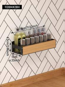 Kitchen Spice Rack, Multifunctional Storage Shelf, Drill-Free Installation, Wall-Mounted Storage Rack, Kitchen Storage Shelf, Home Storage Shelf, Home Decor - Multicolor - View 7
