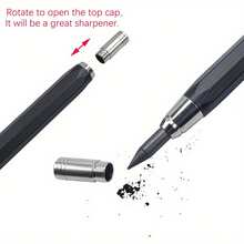 3pcs/Set 5.6mm Metal Mechanical Pencils, 2B/4B/6B/8B, Art Drawing Pencils With Lead Refills, For Engineering Drafting, Painting, Writing Stationery, Engineer Precision Writing Tools (1 Pencil + 2 Lead Boxes) - Multicolor - View 2
