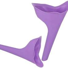 Aide à la miction pour femmes, entonnoir urinaire jetable pour uriner debout pour femmes, conception anti-fuite et anti-éclaboussures, urinoir de toilette hygiénique en silicone souple, convient aux femmes enceintes, camping en plein air, voyage, randonnée et urgences en cas d'embouteillage - Multicolore - View 4