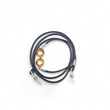 1pc Tortoiseshell Eyeglasses Cord, Fashionable Leather Eyewear Strap, Anti-Lost Hanging Lanyard - Multicolor - View 11