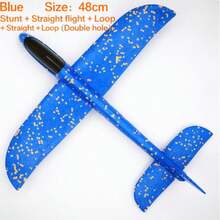 48cm Hand-Thrown Foam Airplane Glider Outdoor Fun Sports Game, Multicolor Available, Suitable For Parties, Camping, Beach, Park And Summer Play, Toy Gift For Teens And Adults - Multicolor - View 13