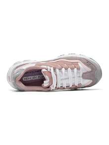 Skechers 女士D'LITES系列时尚系带运动鞋，2026夏季新款厚底撞色熊猫休闲鞋 13141-PKPR - 13141-PKPR - 查看 4