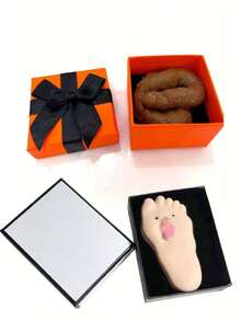 Surprise Gift Box - A Prank Prop And Holiday Party Gift, Includes A Beautifully Designed Box And A Realistic Poop-Shaped Toy, Suitable For April Fool's Day Or Valentine's Day - Multicolor - View 8