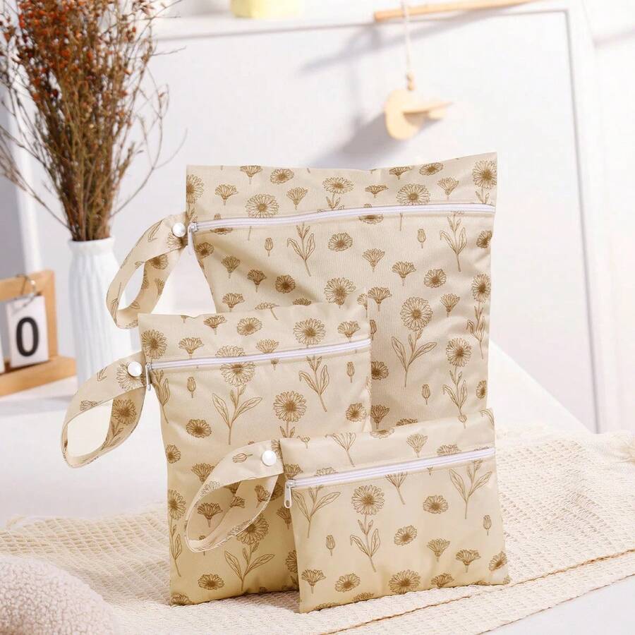Reusable Waterproof Bag For Separating Wet Clothes, Portable Diaper Storage Bag, 3 Pack - ED003-cP32 - View 1