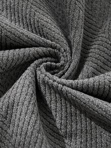 1pc Solid Color Chenille Sofa Cover, Minimalist Style Pet-Friendly, Anti-Scratch Anti-Dirty Anti-Slip, Suitable For All Seasons, Holiday Decor, Fits L-Shaped Sofa In Small Spaces - Dark Grey - View 10