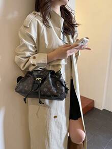 New Fashion Bucket Bag, High-End Handbag With Large Capacity, Shoulder & Crossbody Bag - Black - View 3