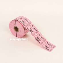 250pcs/Roll Multi-Color Raffle Tickets, Numbered Coupon Style Suitable For Party, Carnival, Fundraising Events, Red/Blue/Green/Pink - Color - View 4