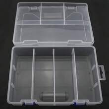 1pc Plastic Divided Storage Box Transparent Fishing Tackle Box Waterproof Compartment Storage Box DIY Craft Storage Box - Multicolor - View 3