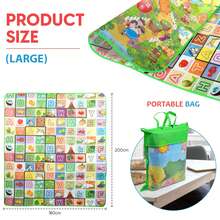 Crystals Kids Soft Foam Educational Game Play Mat - Green-2 - View 2