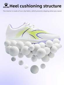 KELME Adult Soccer Cleats Jidian 6.0 Molded TF Turf Soccer Shoes For Match & Training - White Purple - View 2