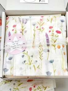 50 Lembar Kertas Tisu Bermotif Bunga, Cocok untuk Kerajinan Tangan DIY, Hadiah Pesta, Pembungkus Buket, Kemasan Pakaian, dan Dekorasi Hadiah Ulang Tahun - Gaya 6 - View 1