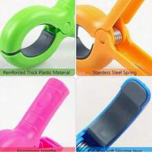 4pcs Colorful Windproof No-Mark Clothes Drying Clips, Suitable For Clothes, Shoes And Socks, Perfect For Use On Beach, Swimming Pool Or Cruise Ship Chairs, Windproof And Waterproof - Upgraded Version - View 7