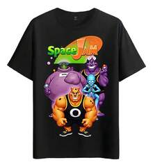 Camiseta Muscle Freaks  Estilo Alienígenas de Dibujos Animados - Negro - Ver 1